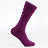 Men_s dress socks _ Prune solid socks_Egyptian cotton